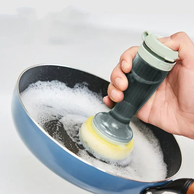 Dibrushes Pot Brush Dish Brush with Soap Dispenser for Kitchen Sink